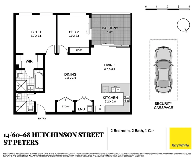 Floorplan of Homely apartment listing, 14/60-68 Hutchinson Street, St Peters NSW 2044