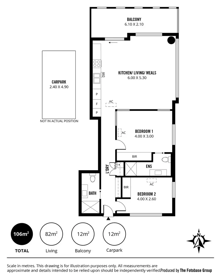 Floorplan of Homely apartment listing, 106/271-281 Gouger Street, Adelaide SA 5000