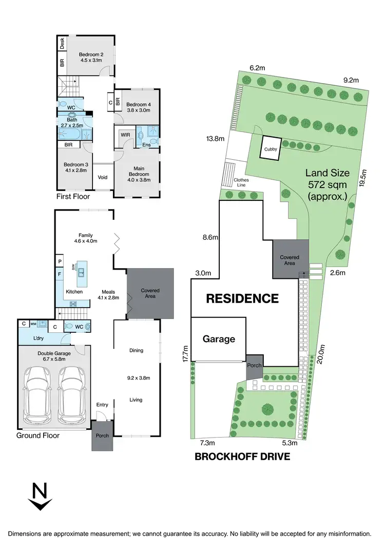 Floorplan of Homely house listing, 41 Brockhoff Drive, Burwood VIC 3125