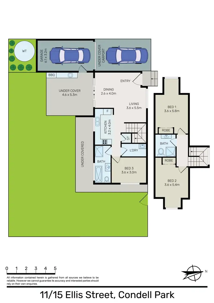 Floorplan of Homely townhouse listing, 11/15-19 Ellis Street, Condell Park NSW 2200