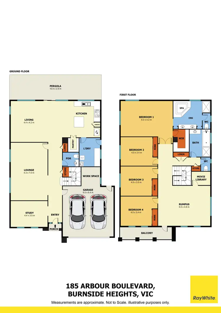 Floorplan of Homely house listing, 185 Arbour Boulevard, Burnside Heights VIC 3023