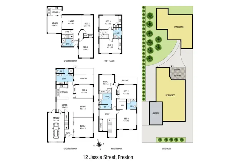 Floorplan of Homely house listing, 12 Jessie Street, Preston VIC 3072
