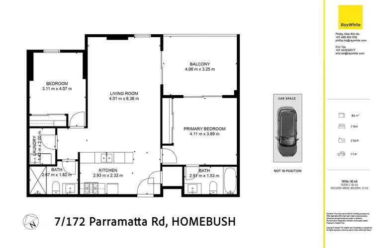 Floorplan of Homely apartment listing, 7/172 Parramatta Road, Homebush NSW 2140