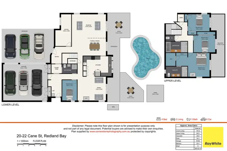 Floorplan of Homely house listing, 20-22 Cane Street, Redland Bay QLD 4165