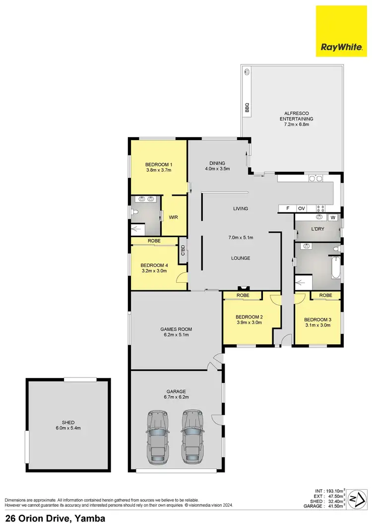 Floorplan of Homely house listing, 26 Orion Drive, Yamba NSW 2464
