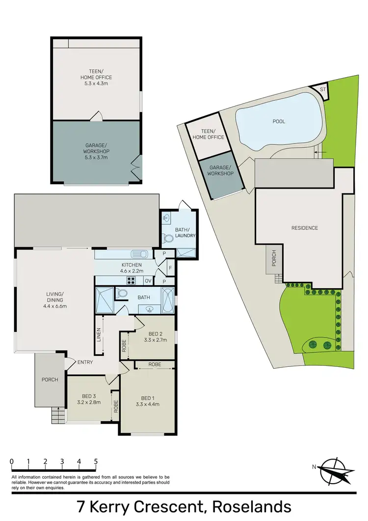 Floorplan of Homely house listing, 7 Kerry Crescent, Roselands NSW 2196