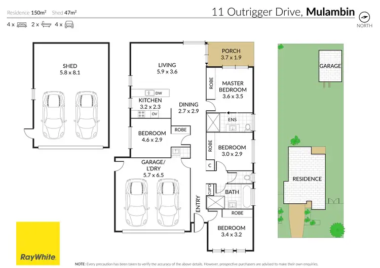 Floorplan of Homely house listing, 11 Outrigger Drive, Mulambin QLD 4703