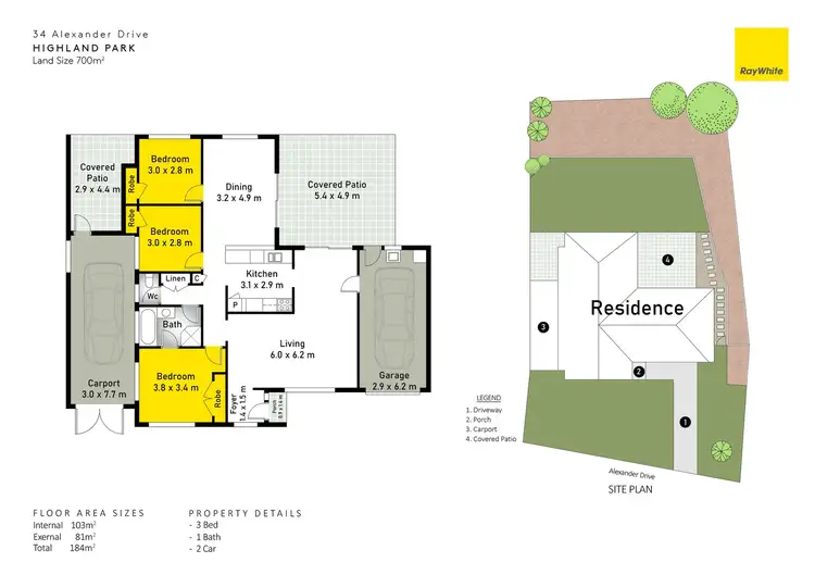Floorplan of Homely house listing, 34 Alexander Drive, Highland Park QLD 4211