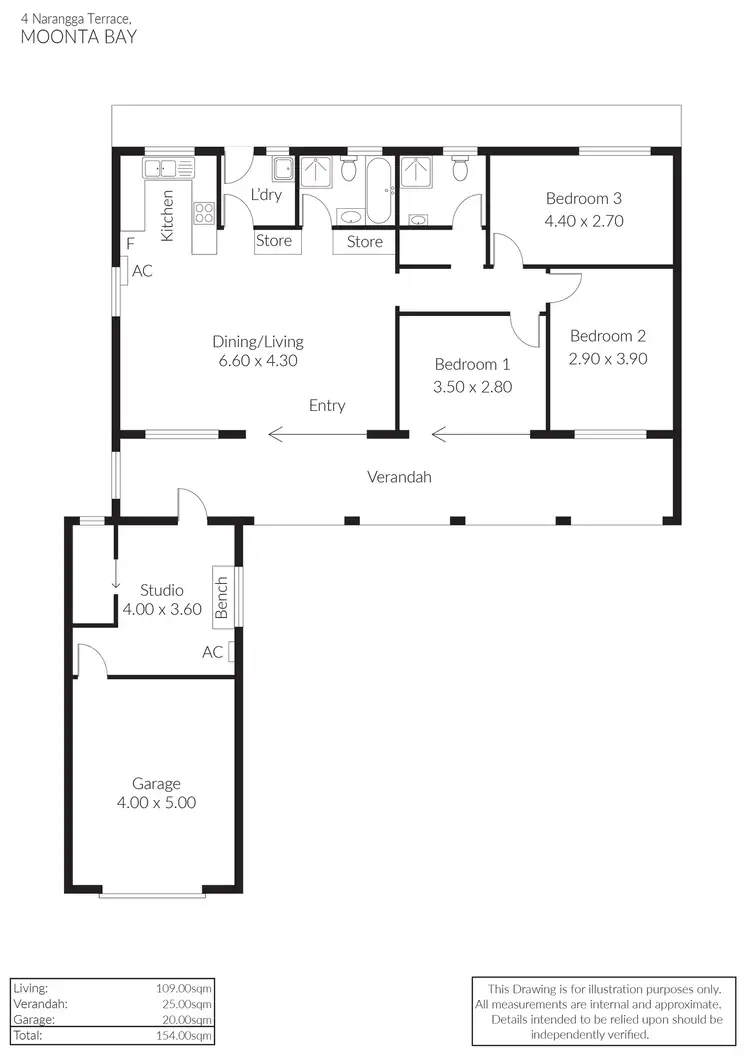 Floorplan of Homely house listing, 4 Narangga Terrace, Moonta Bay SA 5558