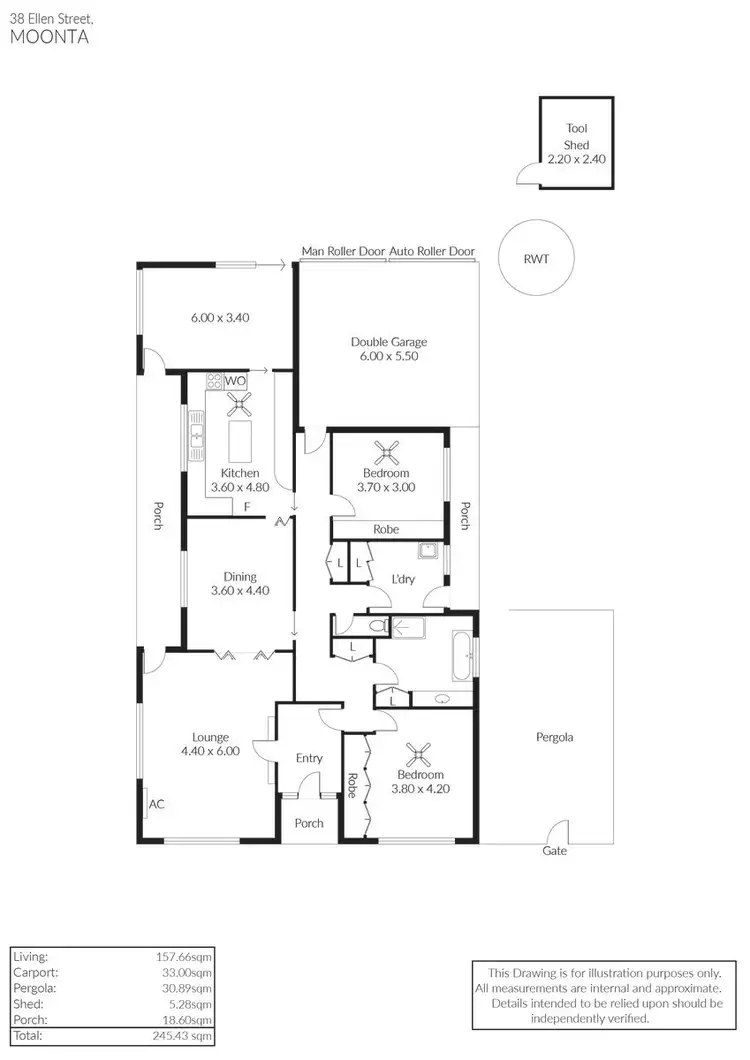 Floorplan of Homely house listing, 38 Ellen Street, Moonta SA 5558