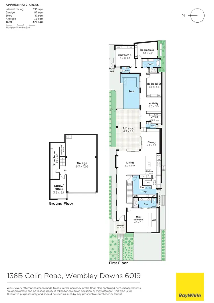 Floorplan of Homely house listing, 136B Colin Road, Wembley Downs WA 6019