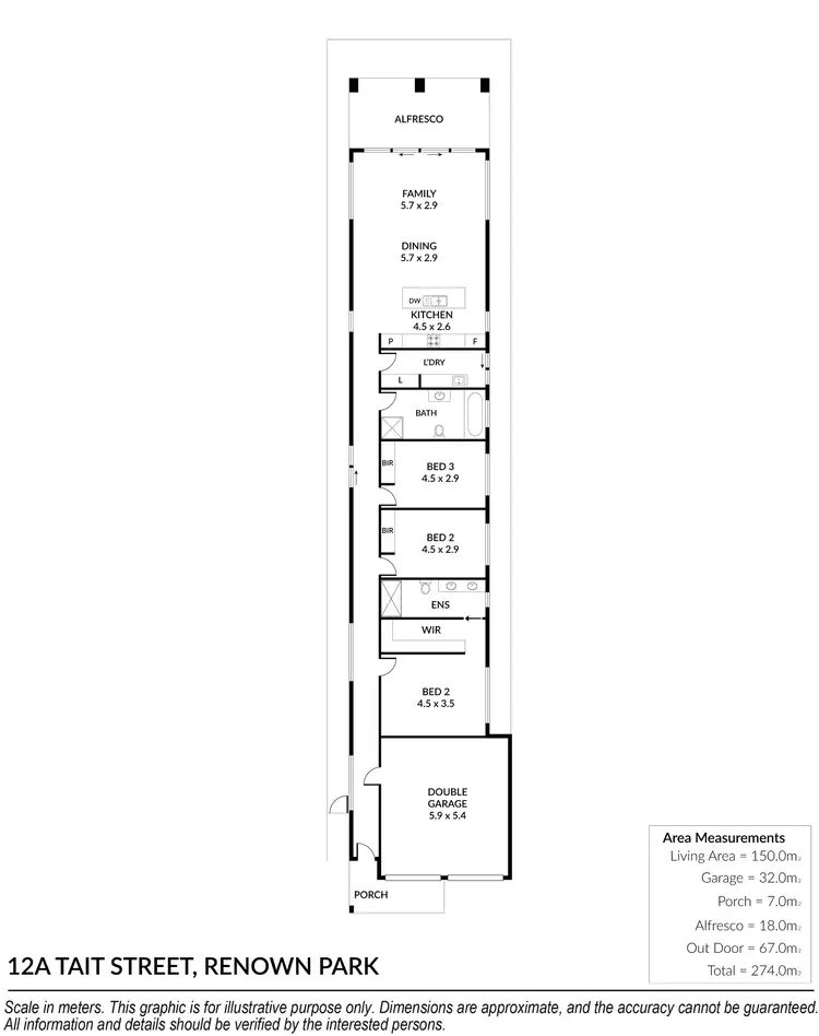 Floorplan of Homely house listing, 12A Tait Street, Renown Park SA 5008