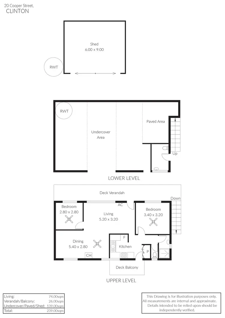 Floorplan of Homely house listing, 20 Cooper Street, Clinton SA 5570