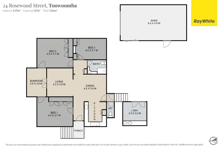 Floorplan of Homely house listing, 24 Rosewood Street, Toowoomba City QLD 4350