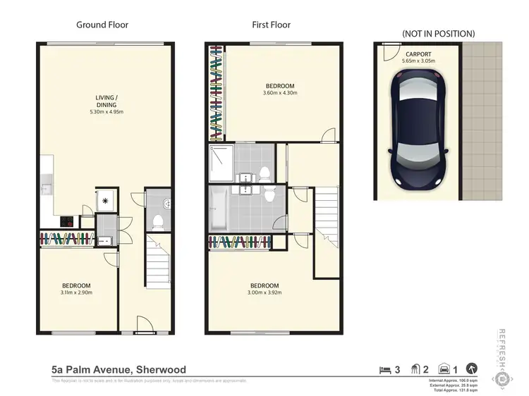 Floorplan of Homely house listing, 5A Palm Avenue, Sherwood QLD 4075