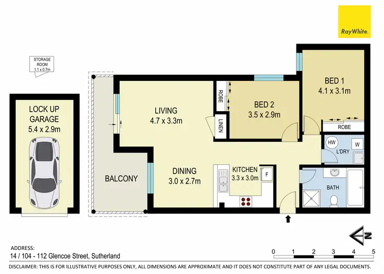Floorplan of Homely apartment listing, 14/104-112 Glencoe Street, Sutherland NSW 2232