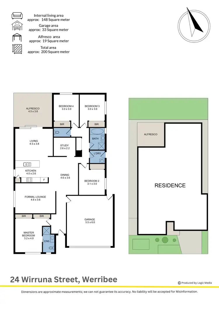 Floorplan of Homely house listing, 24 Wirruna Street, Werribee VIC 3030