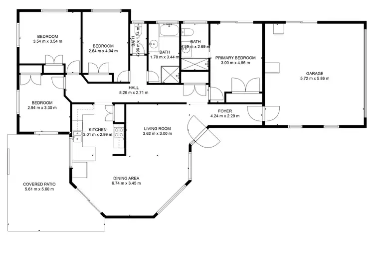 Floorplan of Homely house listing, 3 Inspiration Court, Avoca QLD 4670