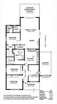 Floorplan of Homely house listing, 10A Ruby Street, Seaton SA 5023
