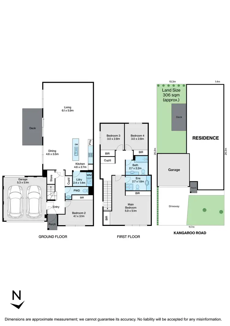 Floorplan of Homely townhouse listing, 1/162 Kangaroo Road, Hughesdale VIC 3166