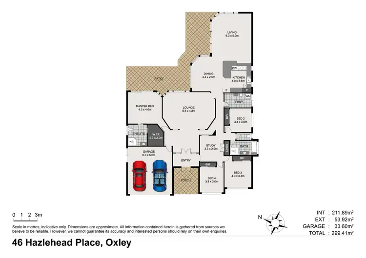 Floorplan of Homely house listing, 46 Hazlehead Place, Oxley QLD 4075