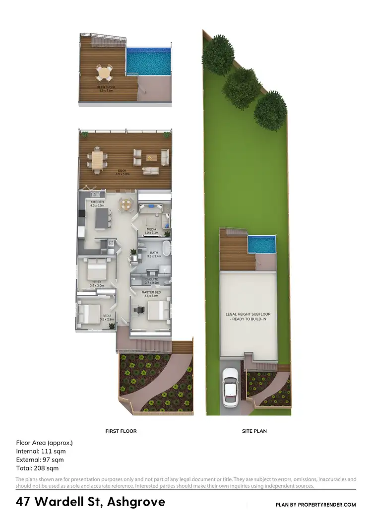 Floorplan of Homely house listing, 47 Wardell Street, Ashgrove QLD 4060
