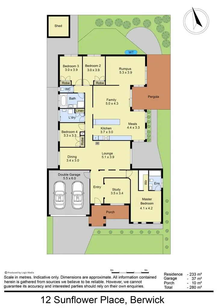 Floorplan of Homely house listing, 12 Sunflower Place, Berwick VIC 3806