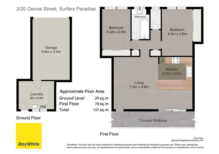 Floorplan of Homely apartment listing, 2/20 Genoa Street, Surfers Paradise QLD 4217