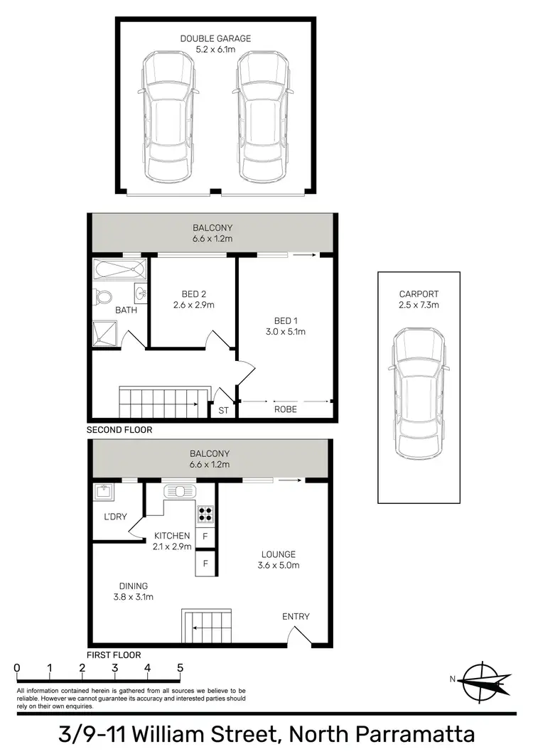 Floorplan of Homely apartment listing, 3/9-11 William Street, North Parramatta NSW 2151