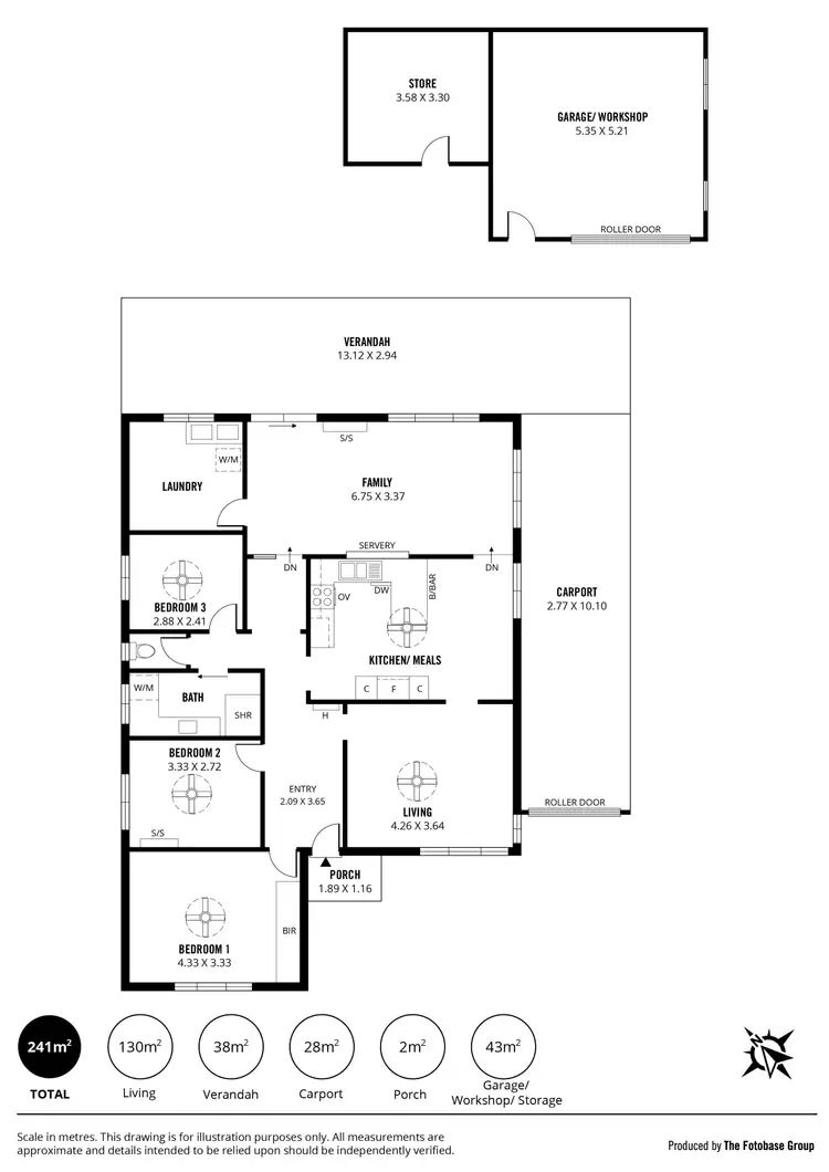 Floorplan of Homely house listing, 43 Pudney Street, Seaton SA 5023