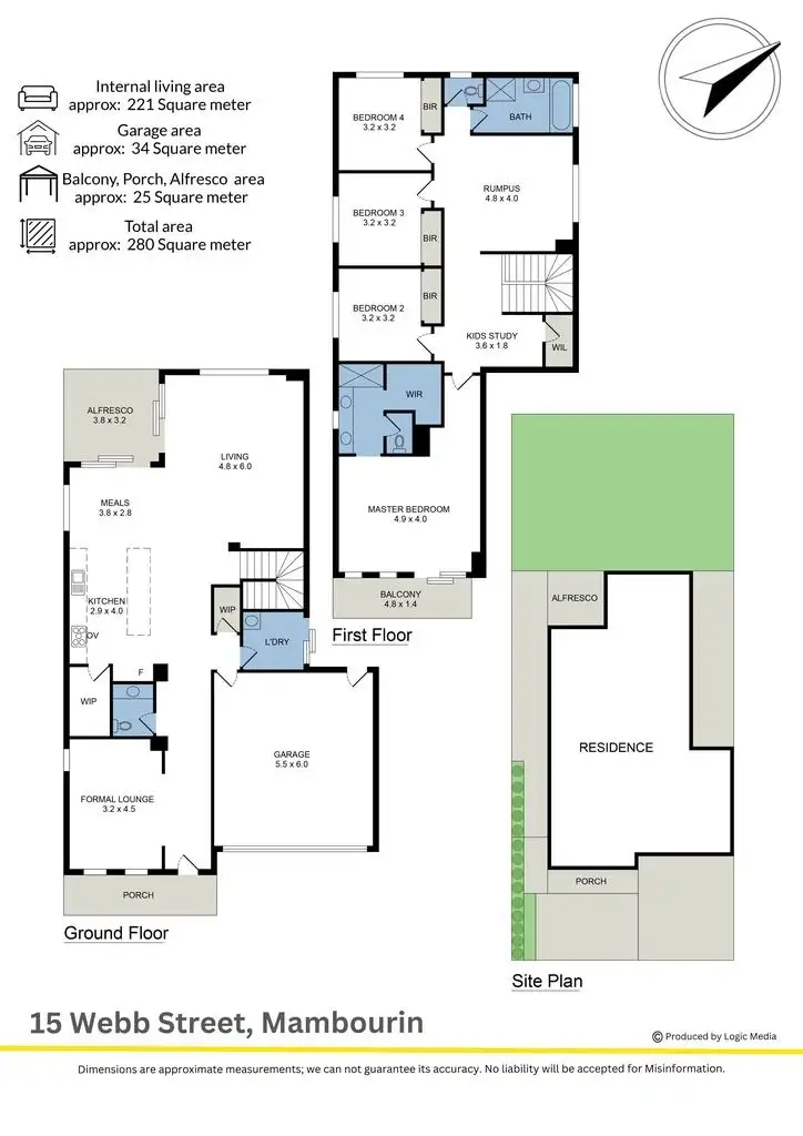 Floorplan of Homely house listing, 15 Webb Street, Mambourin VIC 3024