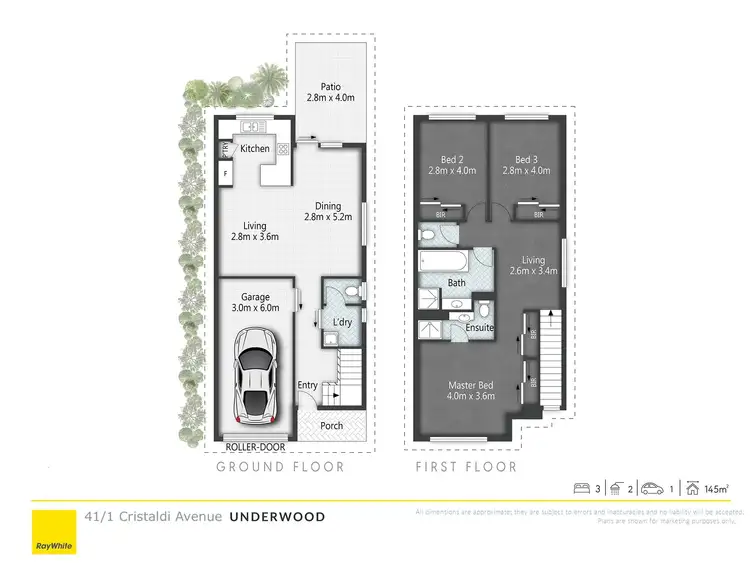 Floorplan of Homely townhouse listing, 41/1 Cristaldi Avenue, Underwood QLD 4119