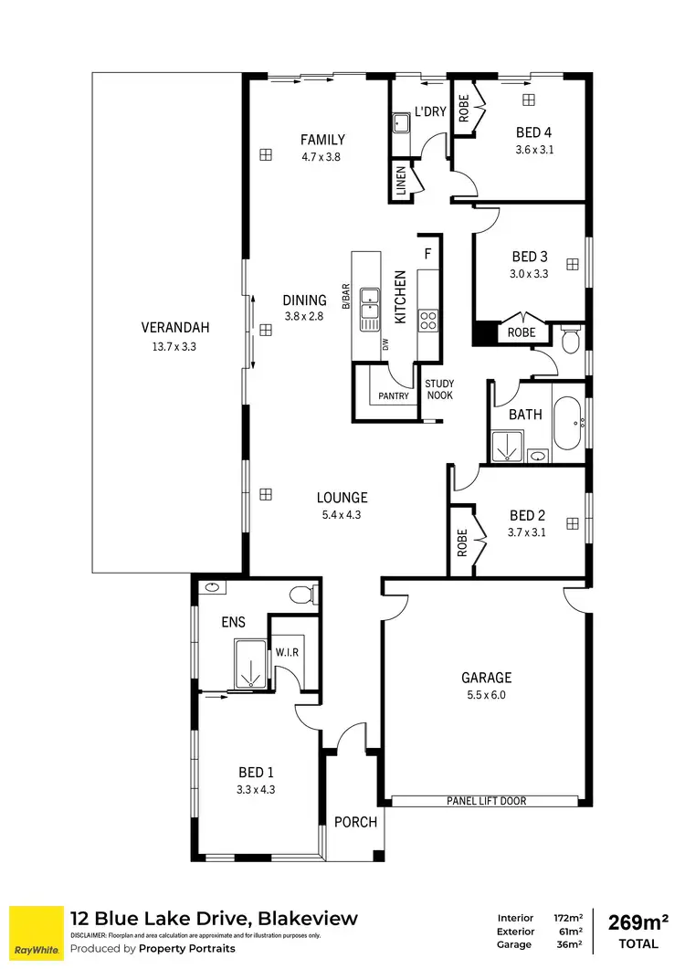 Floorplan of Homely house listing, 12 Blue Lake Drive, Blakeview SA 5114