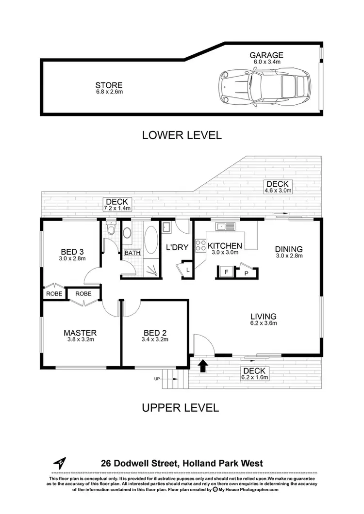 Floorplan of Homely house listing, 26 Dodwell Street, Holland Park West QLD 4121