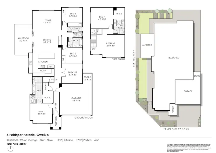 Floorplan of Homely house listing, 5 Feldspar Parade, Gwelup WA 6018