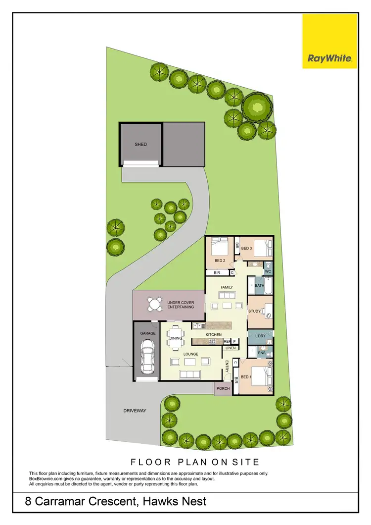 Floorplan of Homely house listing, 8 Carramar Crescent, Hawks Nest NSW 2324