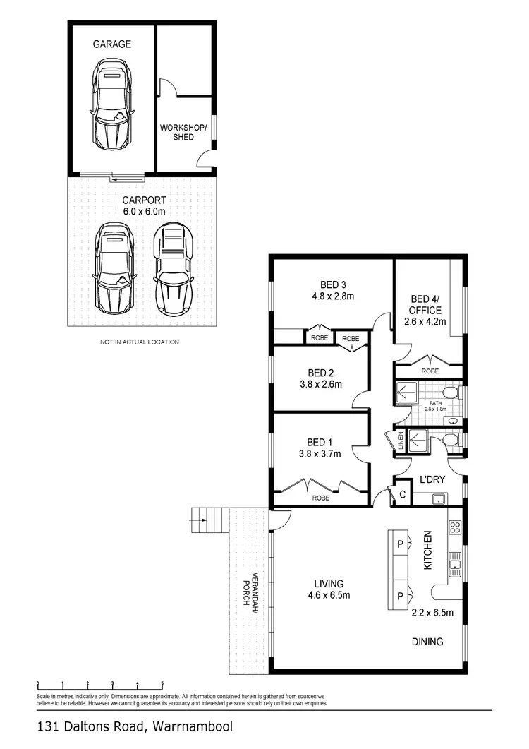 Floorplan of Homely house listing, 131 Daltons Road, Warrnambool VIC 3280