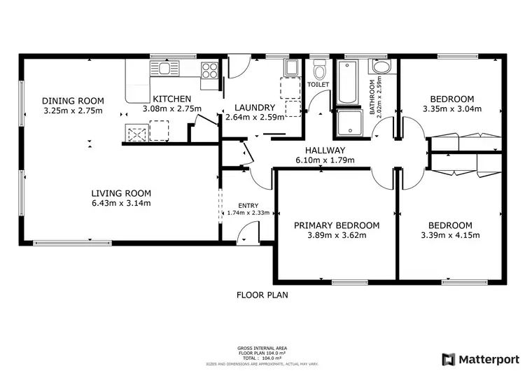 Floorplan of Homely house listing, 129 McCallum Street, Swan Hill VIC 3585