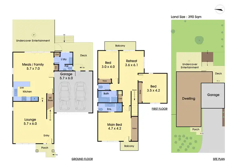 Floorplan of Homely townhouse listing, 3/311 Ryans Road, Eltham North VIC 3095