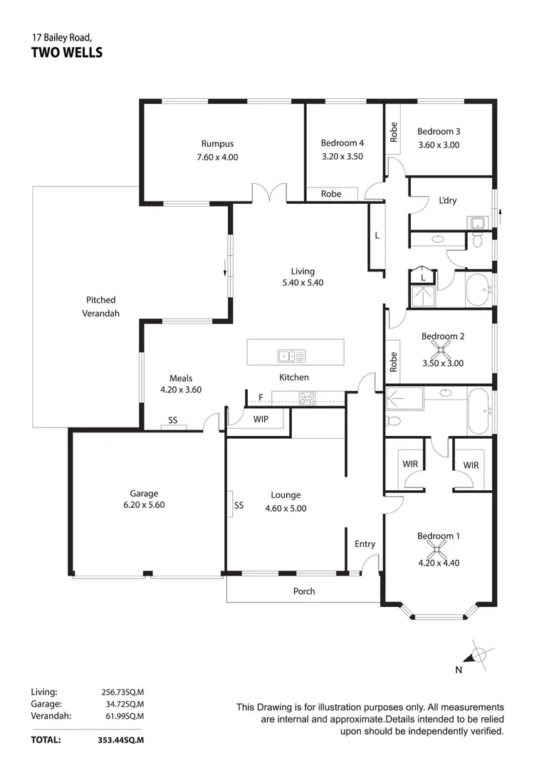 Floorplan of Homely house listing, 17 Bailey Road, Two Wells SA 5501