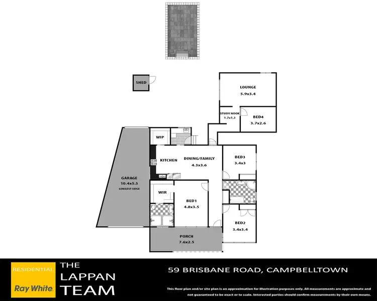 Floorplan of Homely house listing, 59 Brisbane Road, Campbelltown NSW 2560