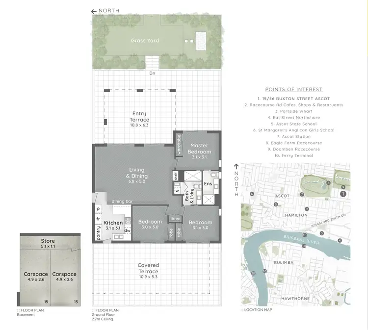 Floorplan of Homely unit listing, 15/46 Buxton Street, Ascot QLD 4007
