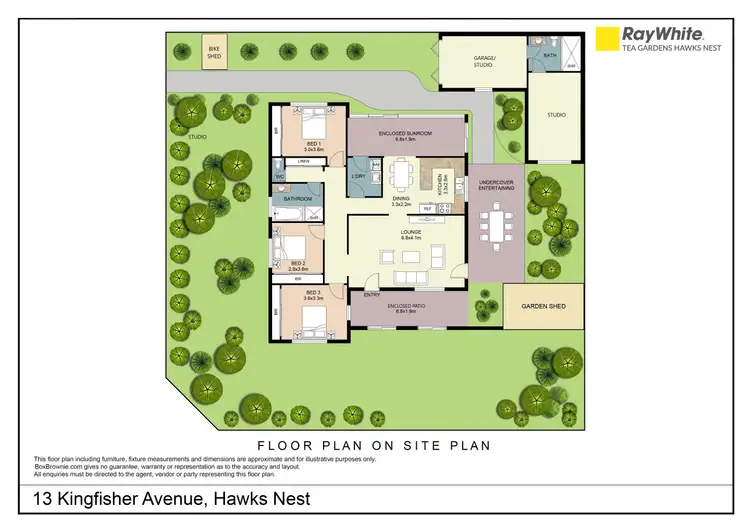 Floorplan of Homely house listing, 13 Kingfisher Avenue, Hawks Nest NSW 2324