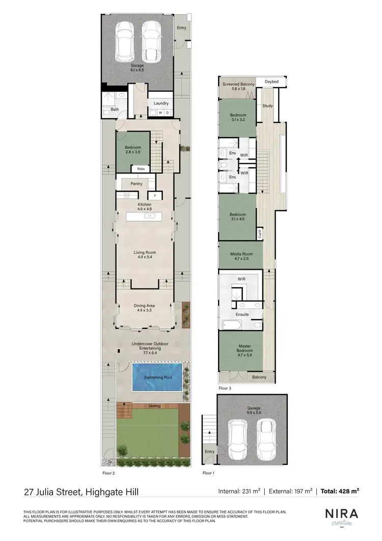 Floorplan of Homely house listing, 27 Julia Street, Highgate Hill QLD 4101