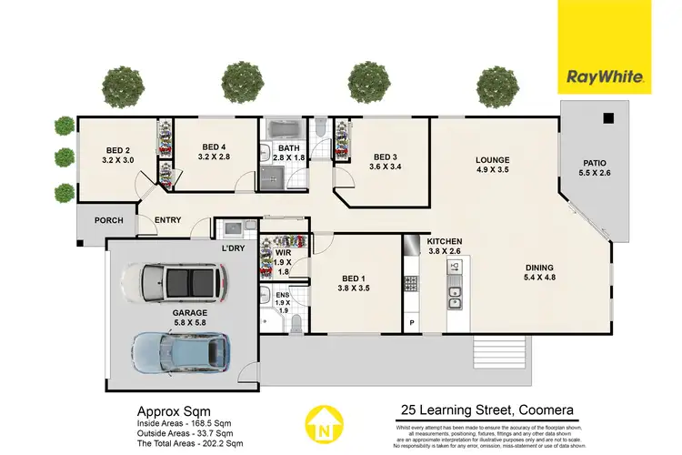 Floorplan of Homely house listing, 25 Learning Street, Coomera QLD 4209