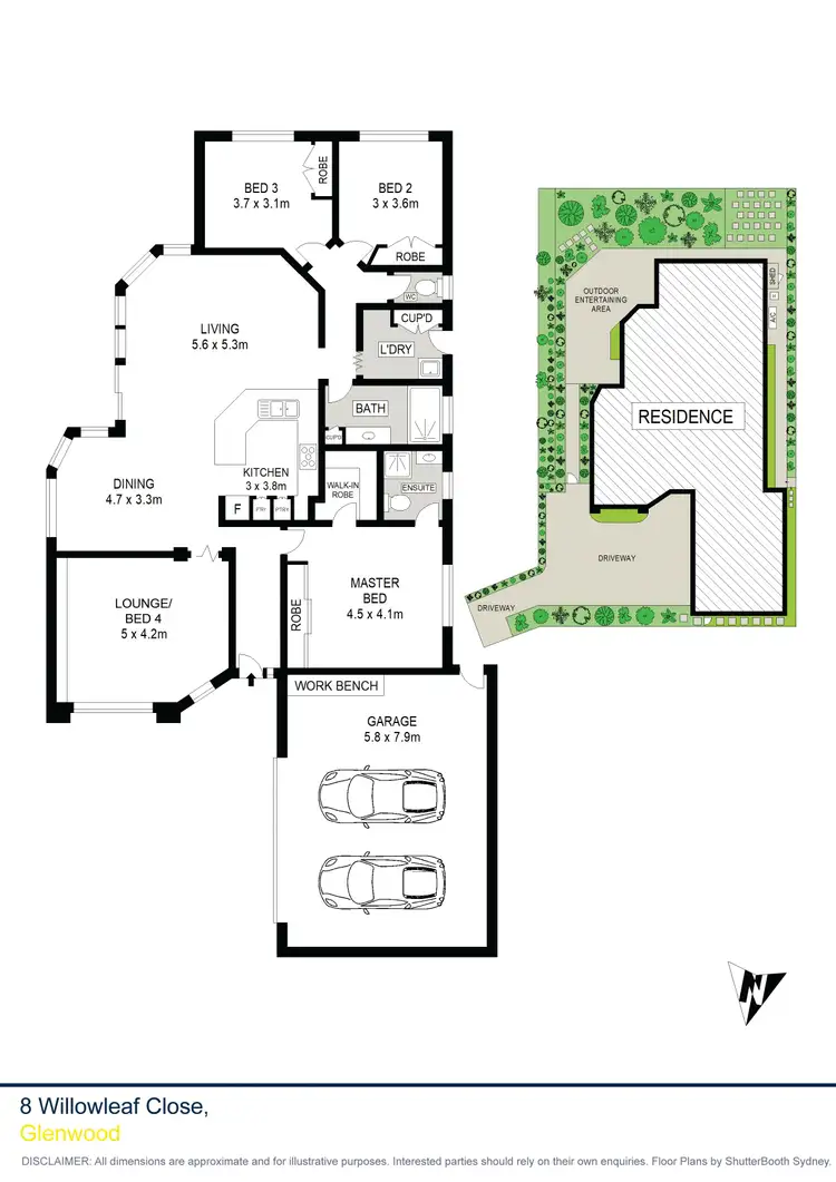 Floorplan of Homely house listing, 8 Willowleaf Close, Glenwood NSW 2768