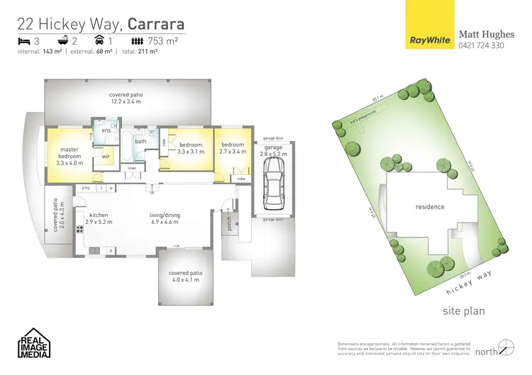 Floorplan of Homely house listing, 22 Hickey Way, Carrara QLD 4211