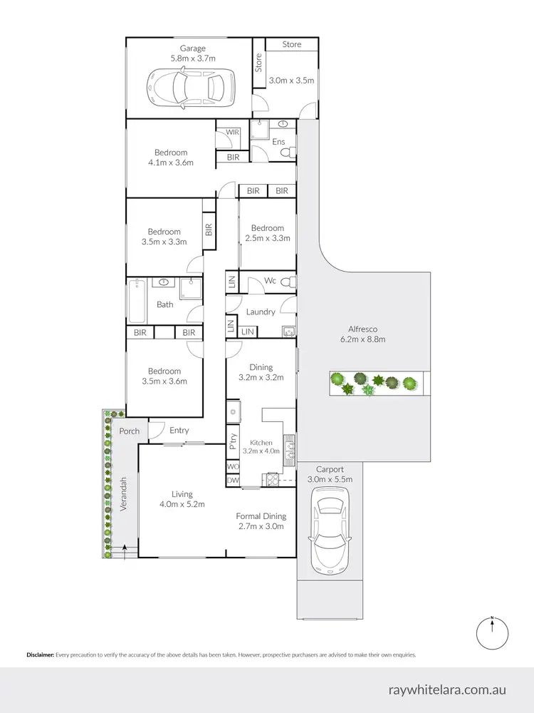 Floorplan of Homely house listing, 24 Harding Street, Corio VIC 3214