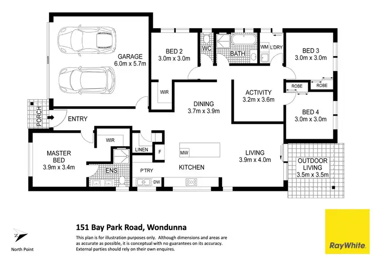 Floorplan of Homely house listing, 151 Bay Park Road, Wondunna QLD 4655
