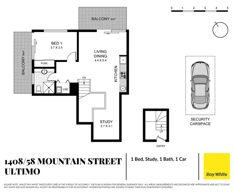 Floorplan of Homely apartment listing, 1408/58 Mountain Street, Ultimo NSW 2007